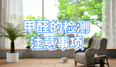 甲醛的检测注意事项